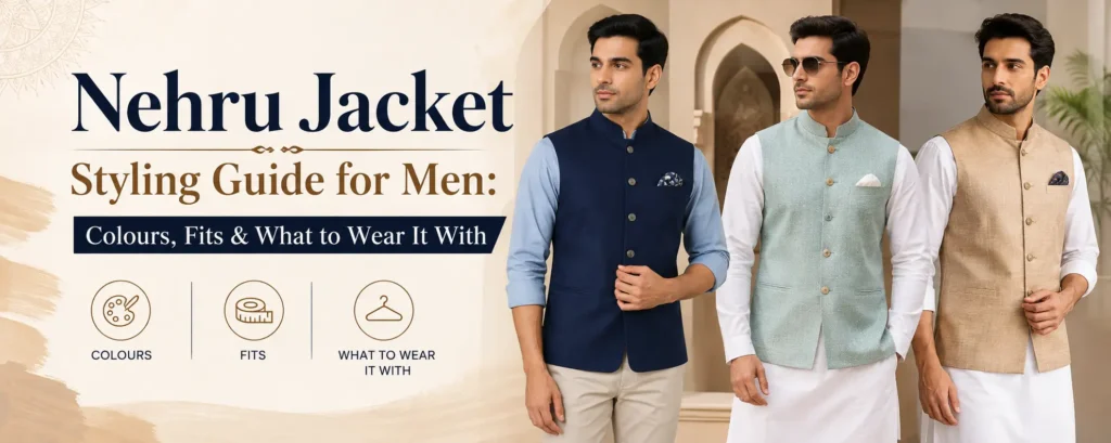 Nehru Jacket Styling Guide for Men: Colours, Fits & What to Wear It With (2026)